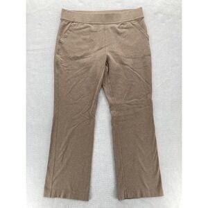 Duluth NoGA Naturale Cotton Knit Bootcut Pants Womens XLx31 Beige Stretch Work